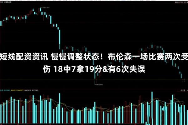 短线配资资讯 慢慢调整状态！布伦森一场比赛两次受伤 18中7拿19分&有6次失误